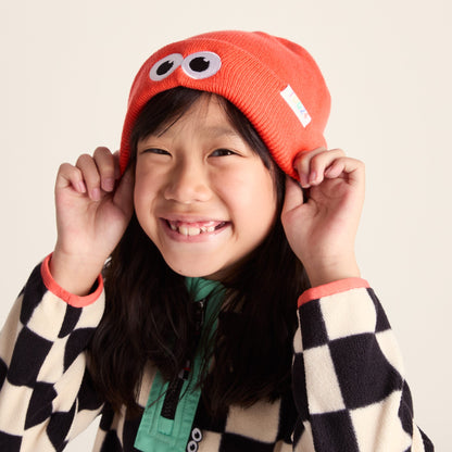 Uda Kids Shaun the Sheep Knit Hat - Satsuma Orange