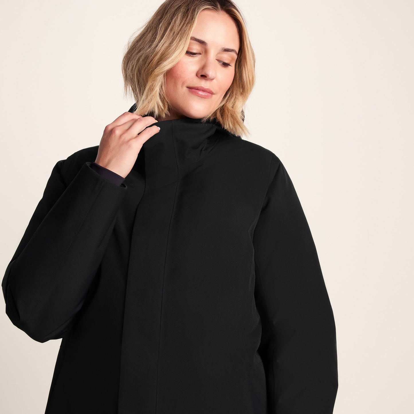 Uma Womens Waterproof Down Insulated Parka - Black
