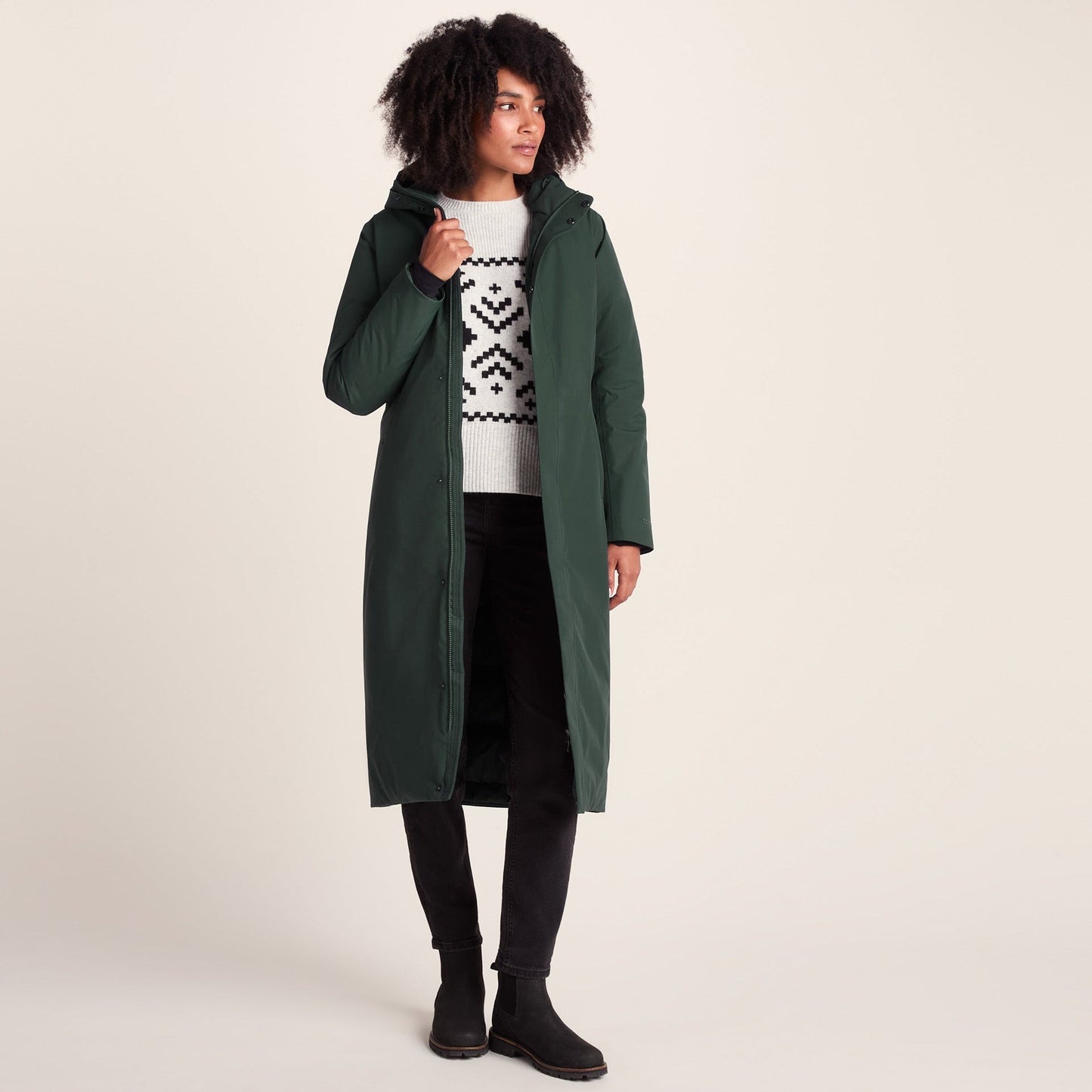 Uma Womens Waterproof Down Insulated Parka - Racing Green