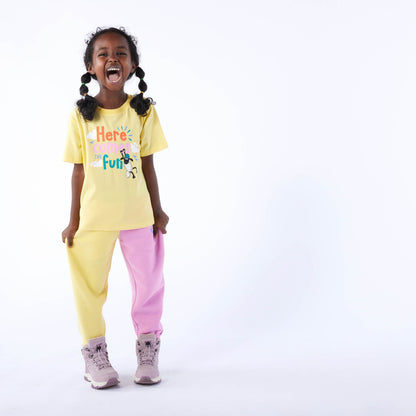 Valais Kids Shaun the Sheep Sweat Pant - Piglet Pink