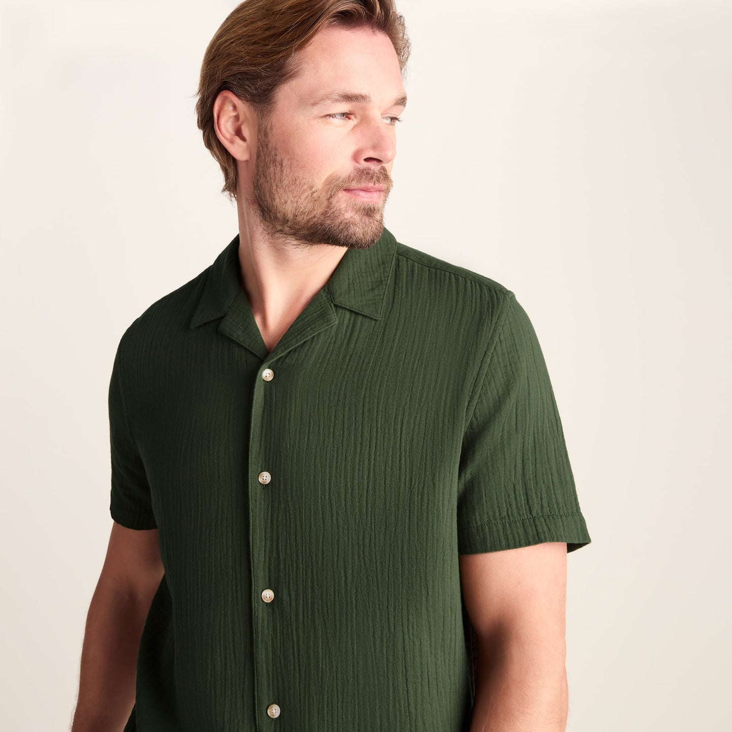 Valtos Mens Short Sleeve Supersoft Shirt - Forage Green
