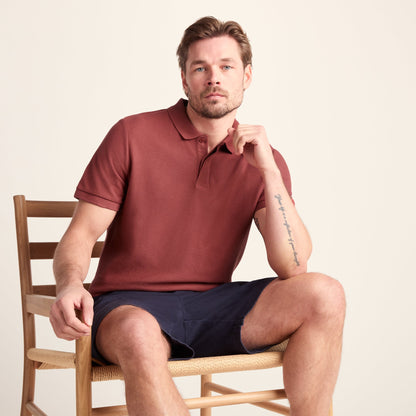Varris Mens 100% Cotton Supersoft Polo Shirt - Garnet Red