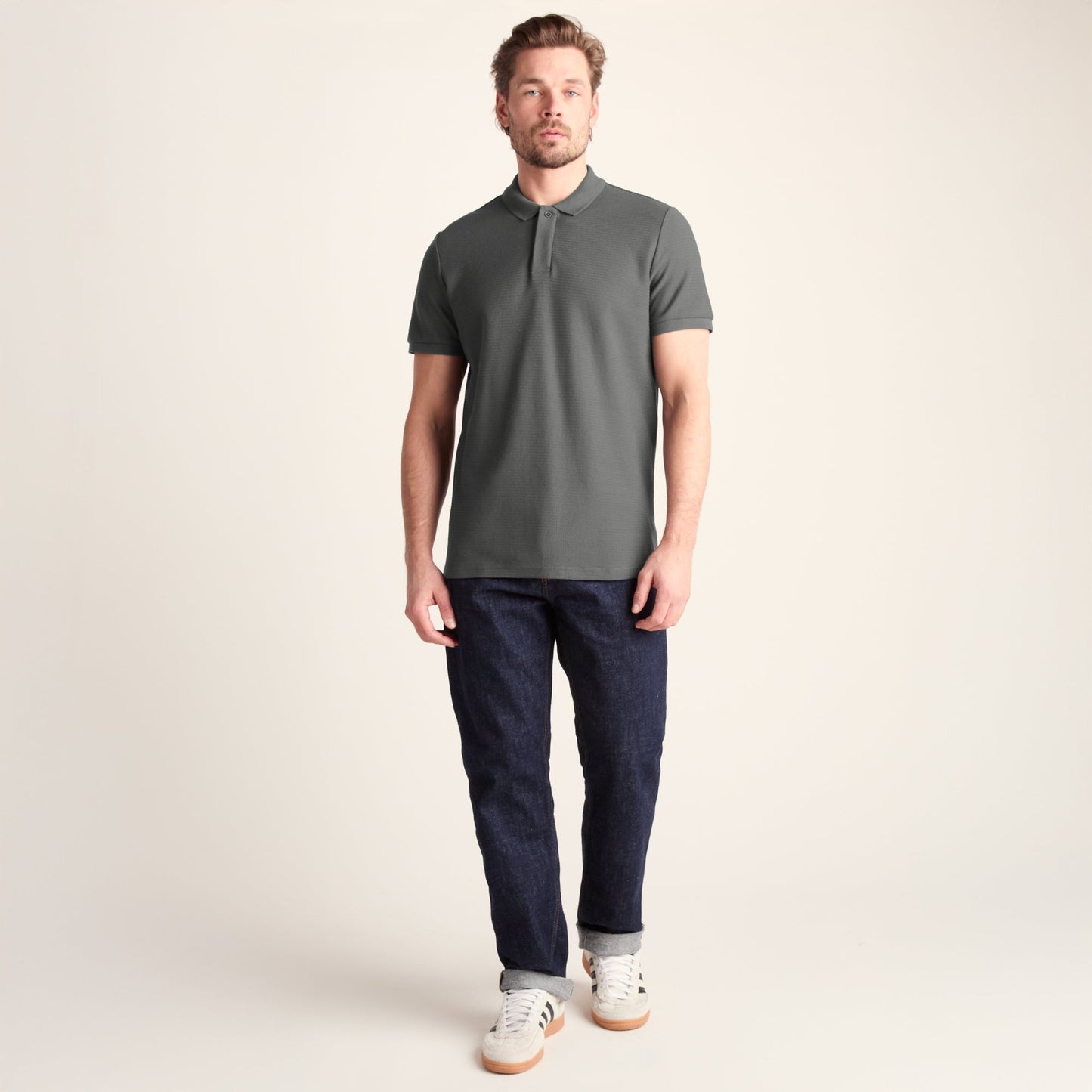 Varris Mens 100% Cotton Supersoft Polo Shirt - Deep Slate
