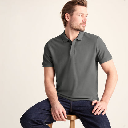 Varris Mens 100% Cotton Supersoft Polo Shirt - Deep Slate