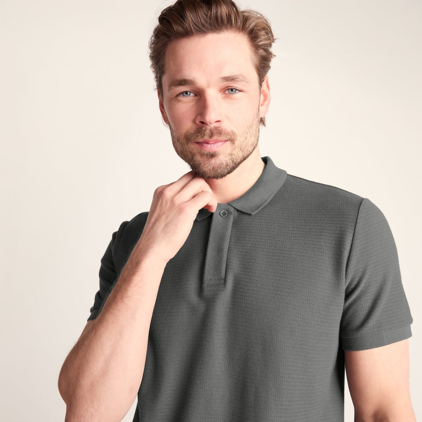 Varris Mens 100% Cotton Supersoft Polo Shirt - Deep Slate