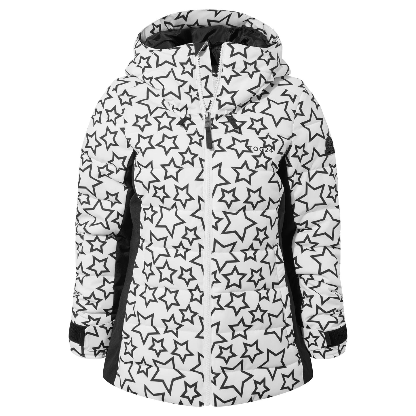 Vermont Womens Ski Jacket - Black/Optic White Outline Star
