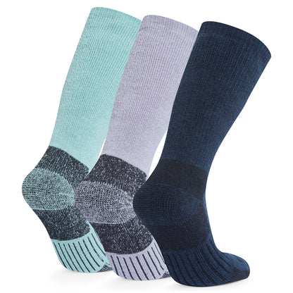 Villach 3 Pack Womens Trek Socks - Dk Indigo/Lavender Grey/Mist Grey