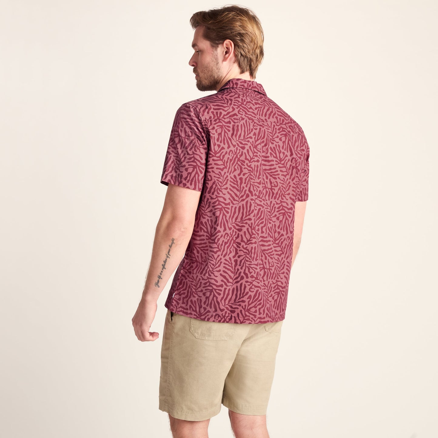 Wallsend Mens Short Sleeve 100% Cotton Supersoft Shirt - Redwood