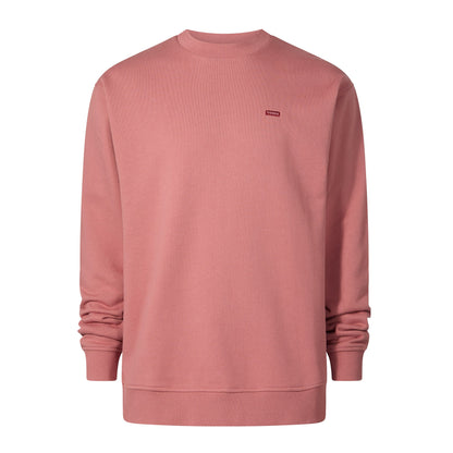 Warren Mens Relaxed Fit 100% Cotton Heavyweight Sweat - Redwood