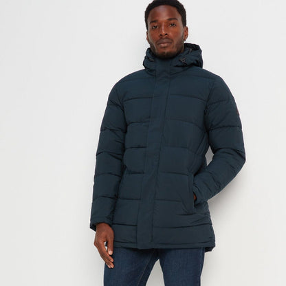 Watson Mens Long Insulated Jacket - Navy