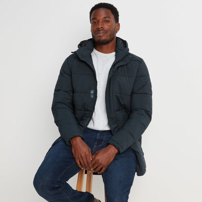 Watson Mens Long Insulated Jacket - Navy