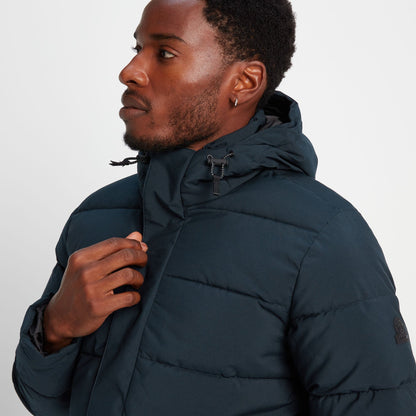 Watson Mens Long Insulated Jacket - Navy