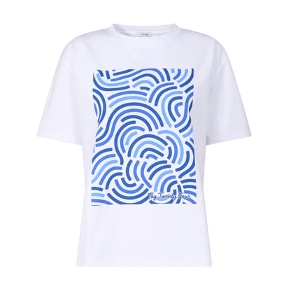Wave Womens Premium Supersoft Relaxed Fit T-Shirt - Optic White
