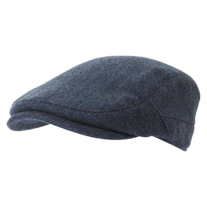 Weighton Knit Flat Cap - Blue Marl