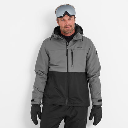 Whistler Mens Ski Jacket - Black/Steel Grey