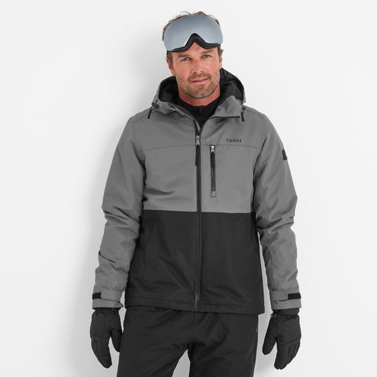 Whistler Mens Ski Jacket - Black/Steel Grey