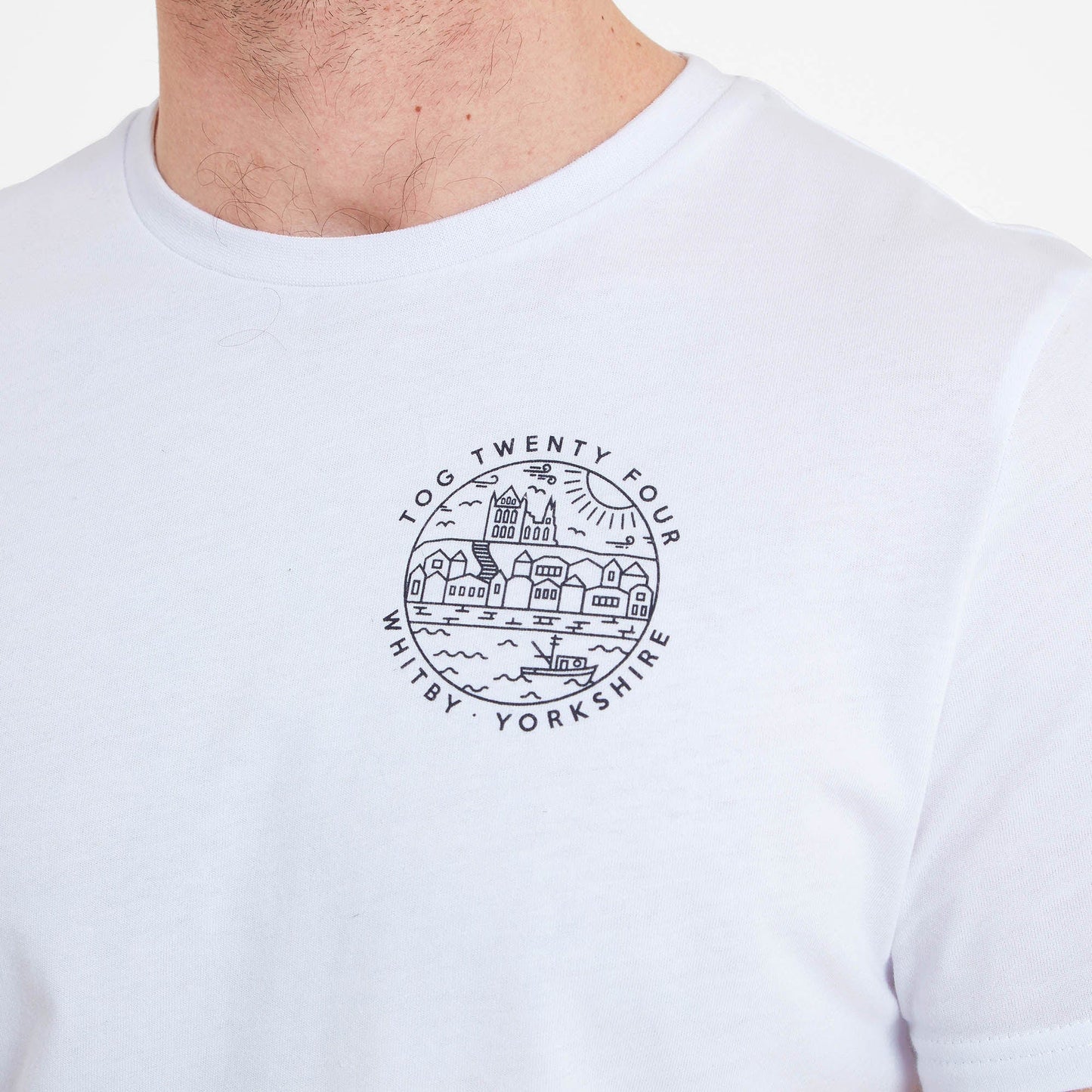 Whitby Mens 100% Cotton Supersoft T-Shirt - White