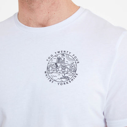 Whitby Mens 100% Cotton Supersoft T-Shirt - White