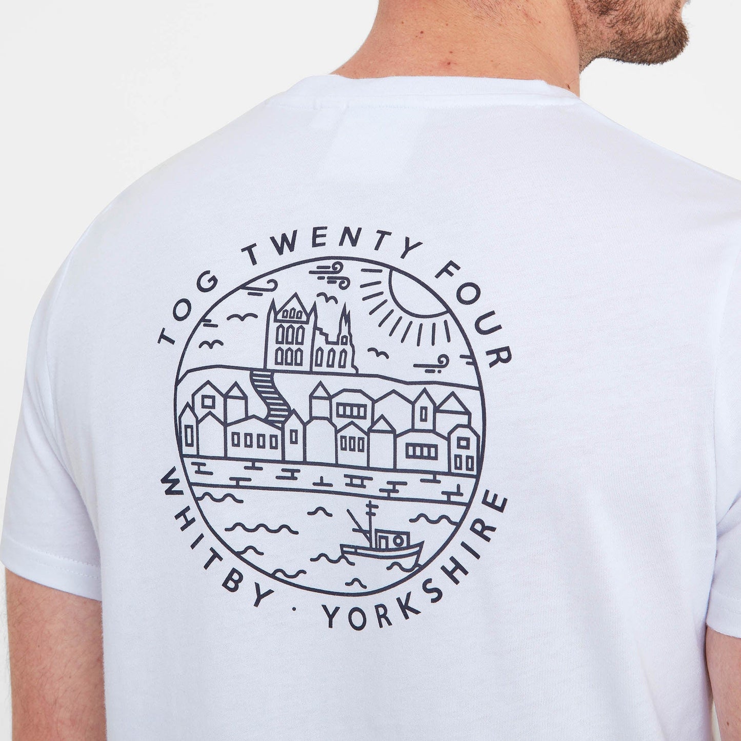 Whitby Mens 100% Cotton Supersoft T-Shirt - White