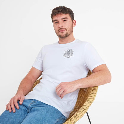Whitby Mens 100% Cotton Supersoft T-Shirt - White
