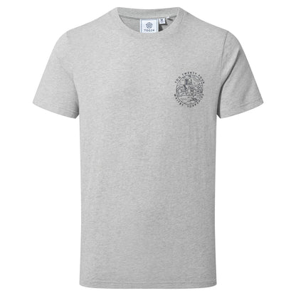 Whitby Mens 100% Cotton Supersoft T-Shirt - Light Grey Marl