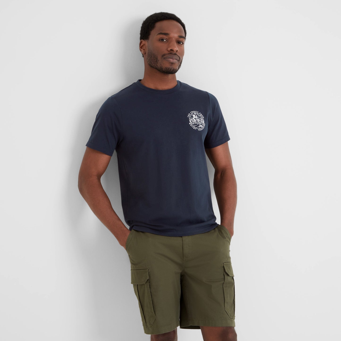 Whitby Mens 100% Cotton Supersoft T-Shirt - Dark Indigo