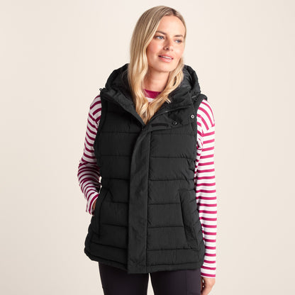 Wyness Womens Shower Resistant Insulated Jacket - Black