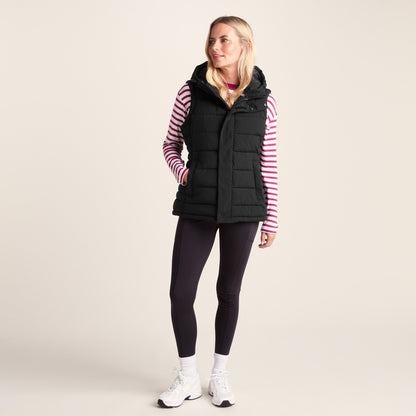 Wyness Womens Shower Resistant Insulated Jacket - Black