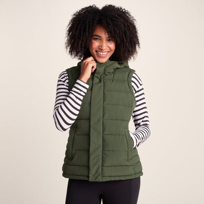 Wyness Womens Shower Resistant Insulated Jacket - Dark Green