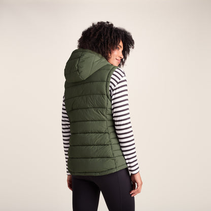 Wyness Womens Shower Resistant Insulated Jacket - Dark Green