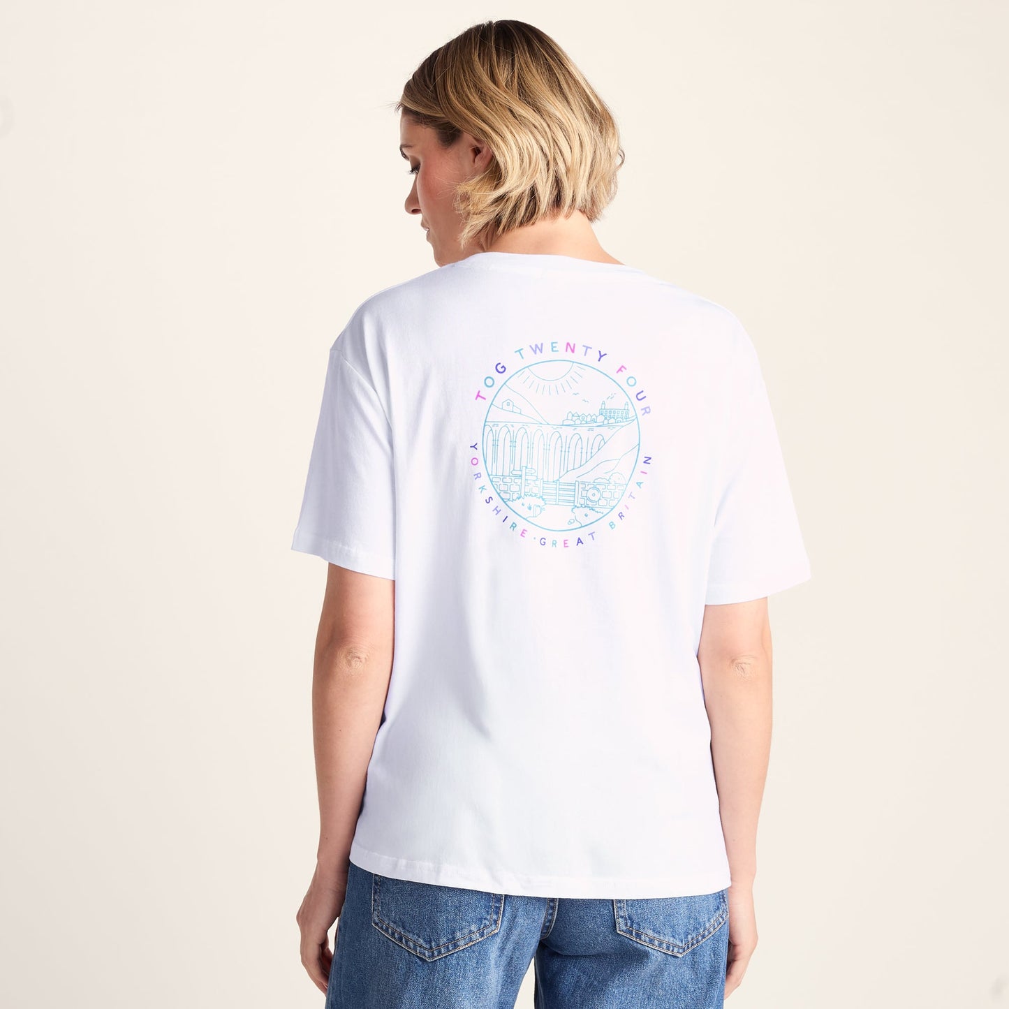 Yorkshire Womens 100% Cotton Supersoft Relaxed Fit T-Shirt - Optic White
