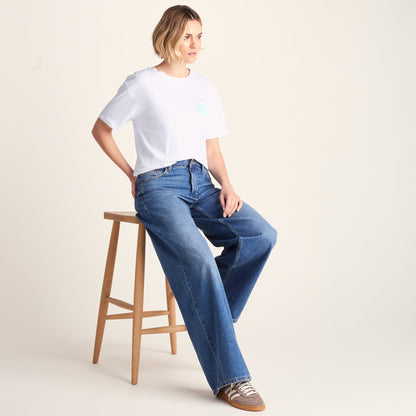 Yorkshire Womens 100% Cotton Supersoft Relaxed Fit T-Shirt - Optic White