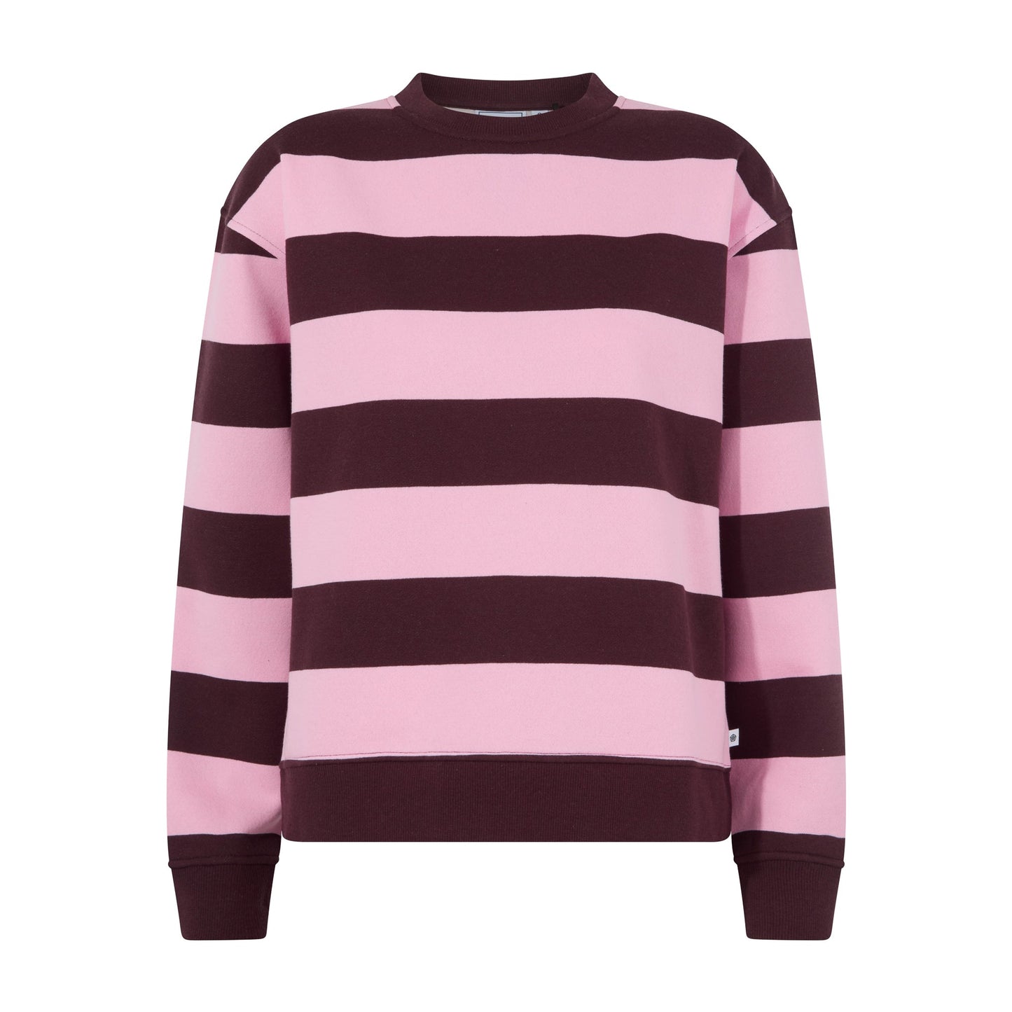 Yuri Womens Supersoft Crew Neck Striped Sweatshirt - Huckleberry Stripe