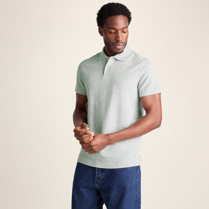 Zaden Mens Polo Shirt - Light Grey Marl