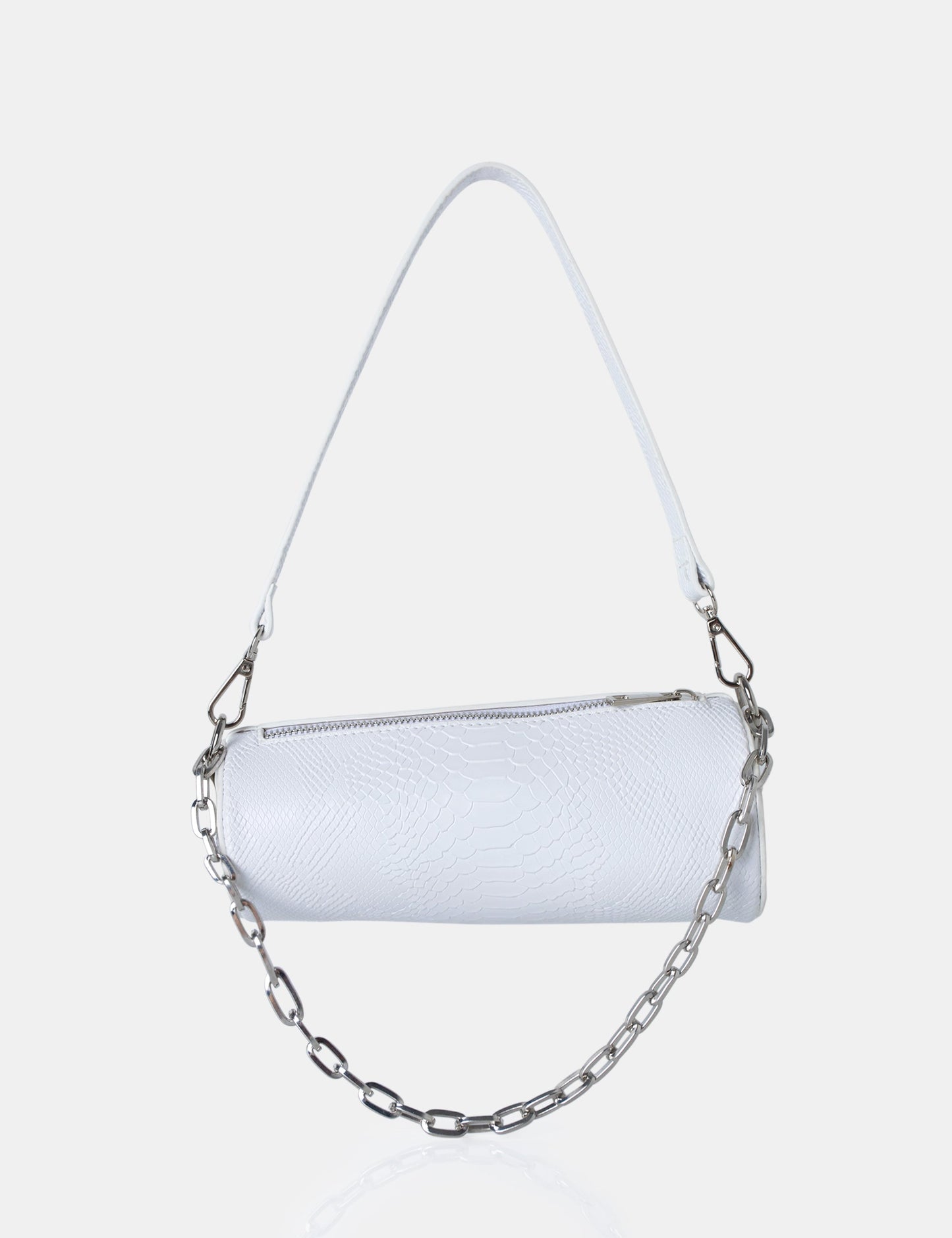 The Claudia White Croc Shoulder Bag
