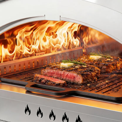 15" Dual Burner Gas Pizza Oven