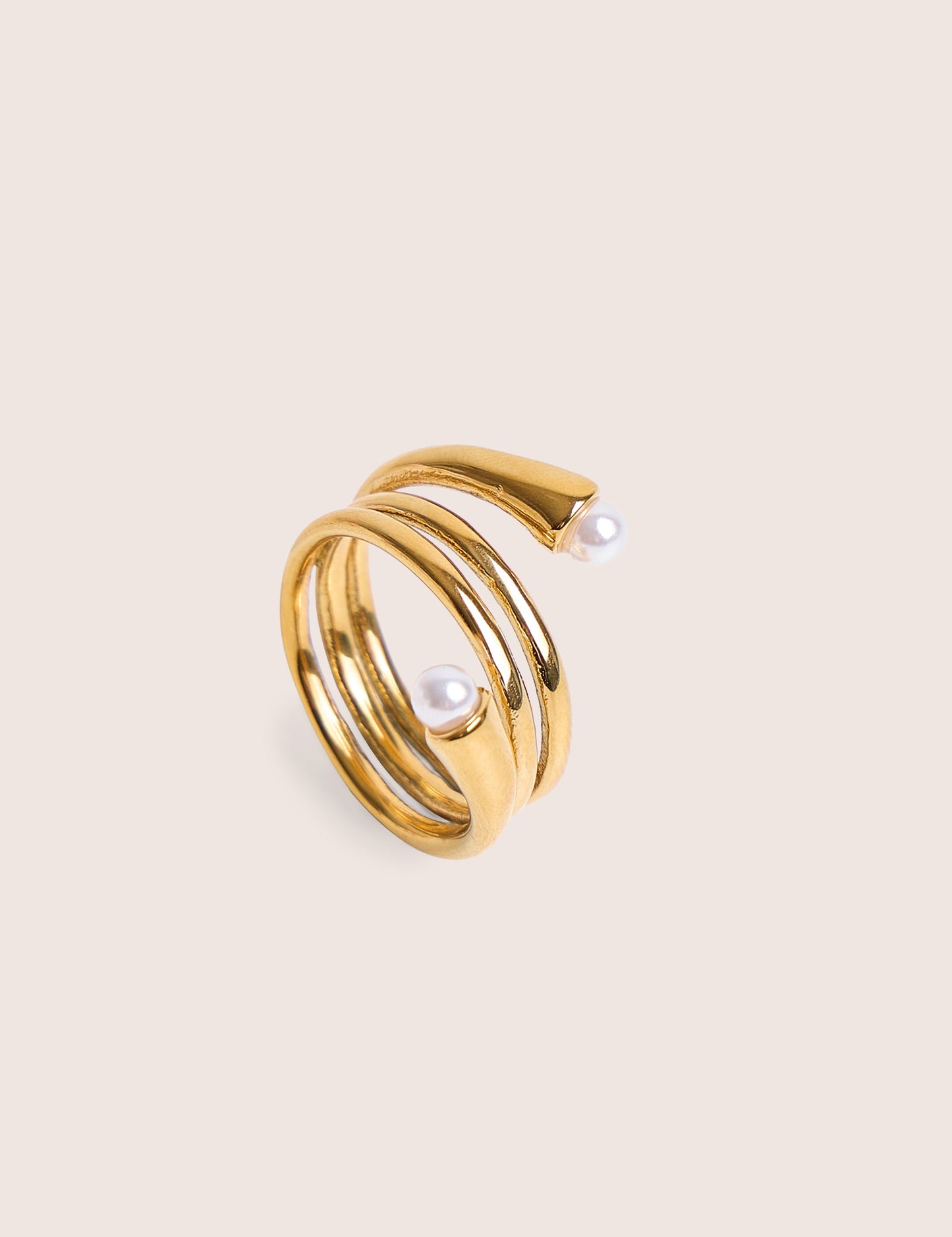 Public Desire Stacked Abstract Ring in Gold
