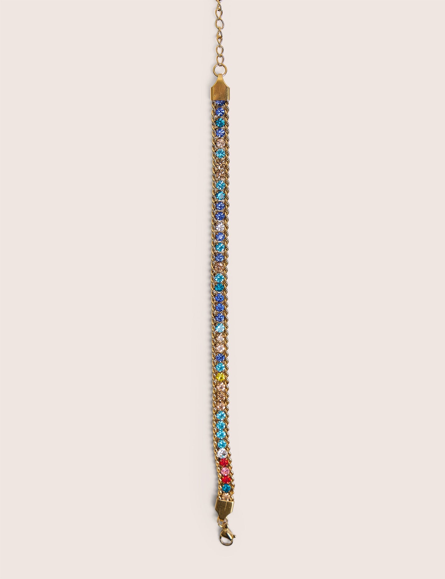 Multi Coloured Diamante Bracelet