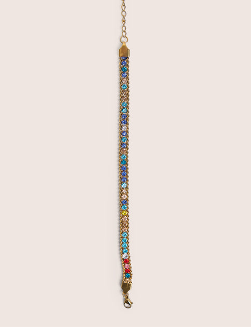 Multi Coloured Diamante Bracelet