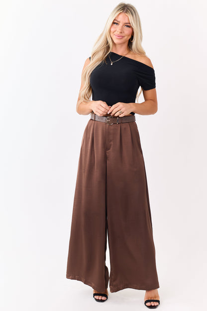 Black Asymmetrical Ruched One Shoulder Top