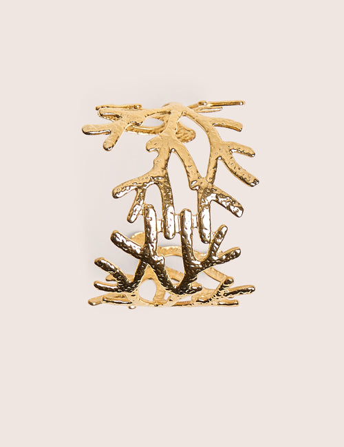 Sealife Inspired Cuff in Gold