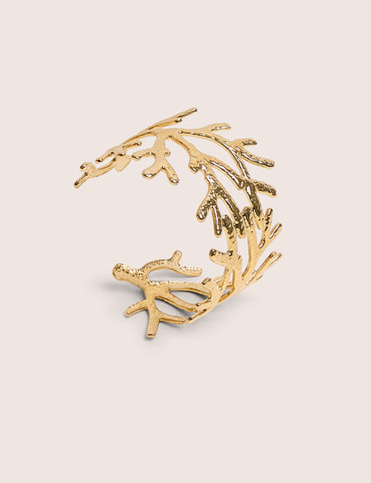 Sealife Inspired Cuff in Gold