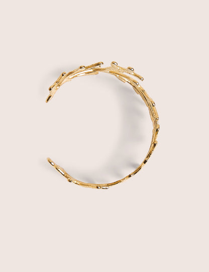 Sealife Inspired Cuff in Gold