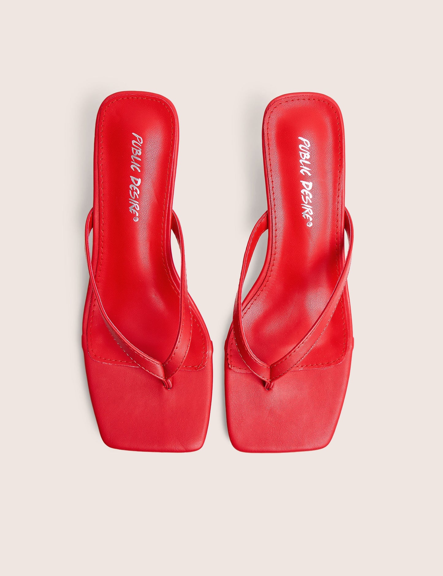 Everlast Red Thong Flip Flop Heels