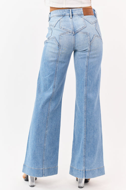 Hidden Premium Light Comfort Flare Star Stretch Jeans
