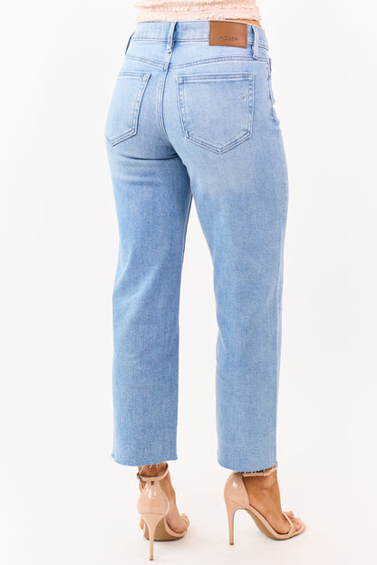 Hidden Premium Medium Wash Stretchy Straight Jeans