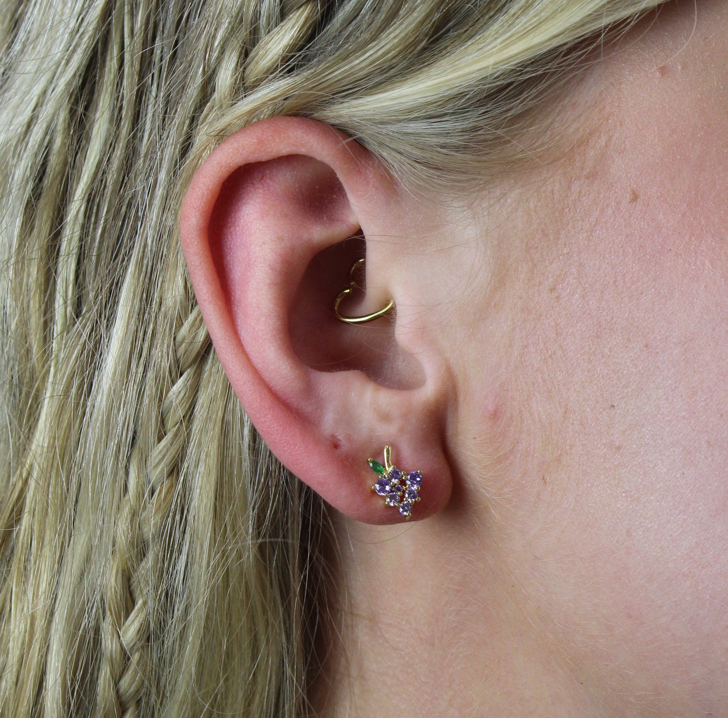 Vineyard Vibes Grapes Stud Earrings