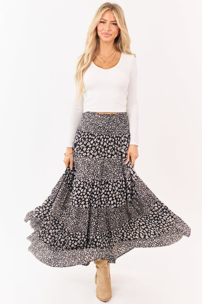 Ivory V-Neck Double Layer Rib Knit Crop Top