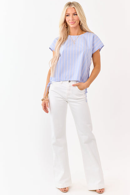 KanCan Ivory High Rise Wide Relaxed Flare Jeans