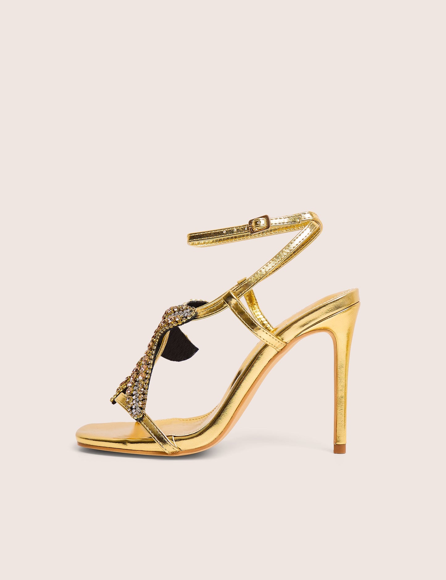 Lumi Gold Starfish Detail Tie High Heels